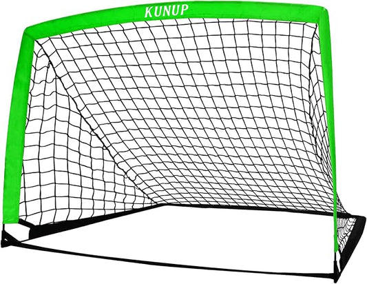 5×3 6x4 9x5 FT Portable Kids Soccer Goal for Backyard, Foldable Soccer Practice Net with Carrying Bag for Toddler Youth Adult Pop Up Soccer Training Equipment Indoor and Outdoor Sports Game