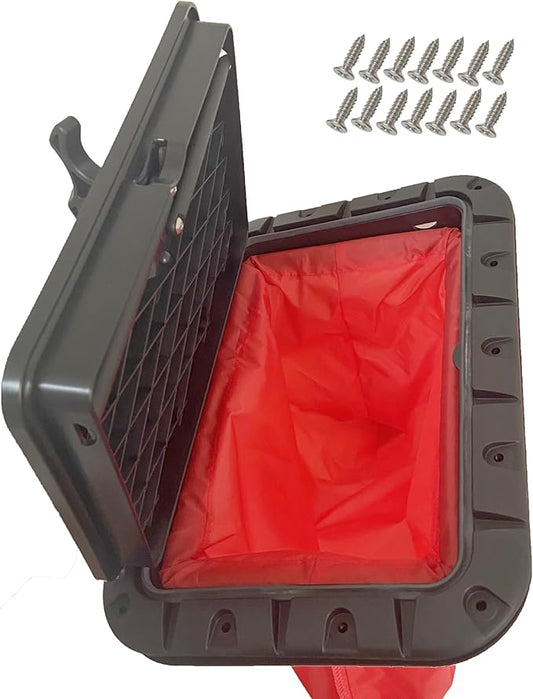 Round/Square Hatch Cover Deck Panel, ABS Sealed Hatch Cover kit with red Waterproof Bag, Suitable for Kayaking