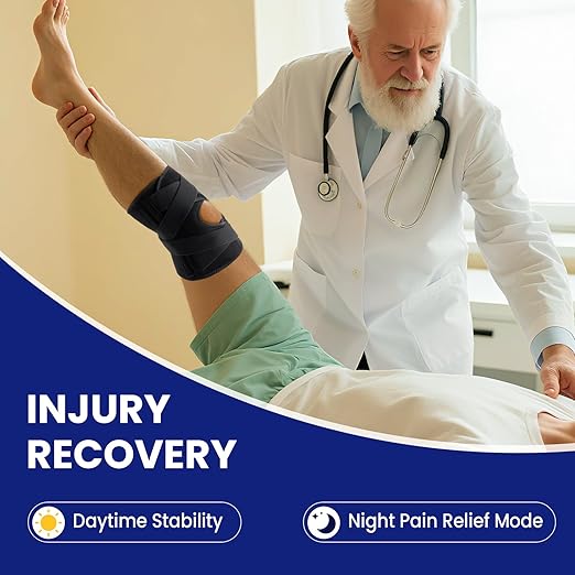 Galvaran Knee Brace for Men & Women - ACL, MCL, Meniscus Tear Support & Arthritis Pain Relief - Stabilizing Knee Braces Support with Side Stabilizers & Patella Gel Pad