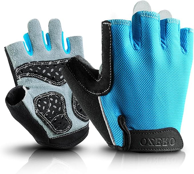 Double-Layer Deerskin Palm Gym Gloves: Anti-Slip Workout Gloves for Men & Women | Weight Lifting, Cycling, Rowing | Breathable 3D Padded Design