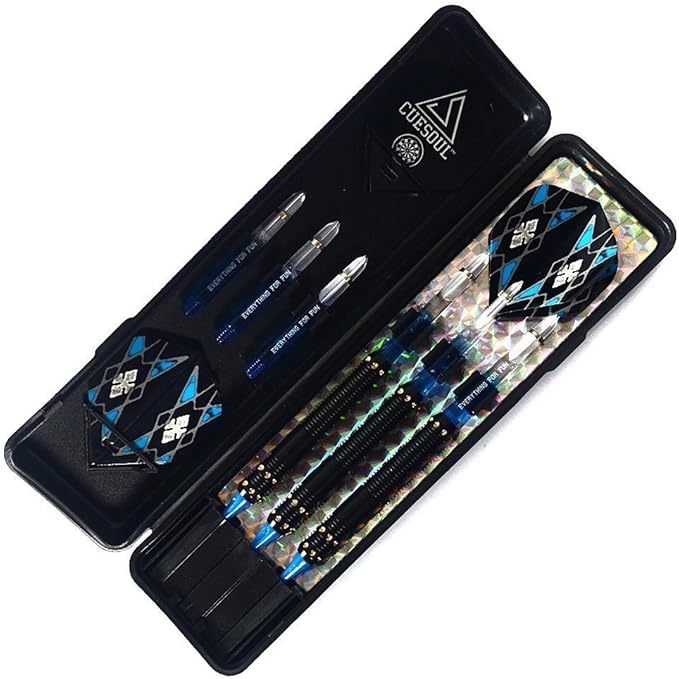CUESOUL Soft Tip Darts Set Plastic Tip with Dart Case