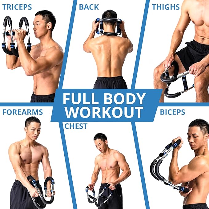 Twister Arm Trainer | Chest & Arm Exerciser for Men | Chest Workout Equipment Exerciser | Upper Body Strength Trainer | High-Strength Metal Spring | Dual-Grip Handles |Durable & Resilient