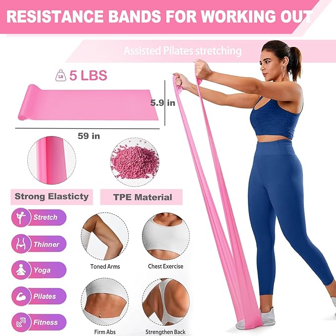 Pilates Ring and Ball Set Bulk, Pilates Equipment with 12 Inch Pilates Circle Rings, Small Yoga Balls, Resistance Bands, Pilate Essential Kit Bulk for Home Workouts Women, Pilates & Yoga Studio