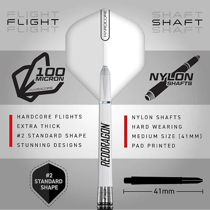 RED DRAGON Pegasus Professional Tungsten Steeltip Darts Set Available in 21, 23, 24, 25, 26, 28, 30 Gram with Flights, Stems (Shafts) and Wallet