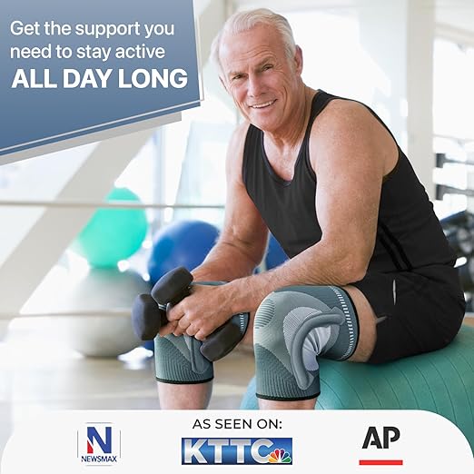 DR. BRACE ELITE Knee Brace with Size Stabilizer (2 Pack) Knee Brace for Women & Men, Workout, Sports, Daily Knee Compression Sleeve for Maximum Knee Pain Support & Fast Recovery (Uranus, XXX-Large)