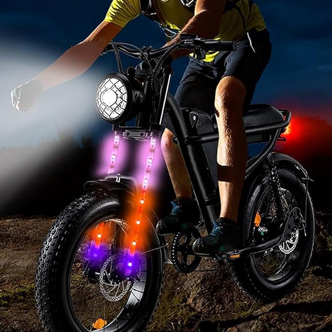 LED Bike Lights for Night Riding,Can Be Cropped,Waterproof,for Kids, Adults, Boys and Girls