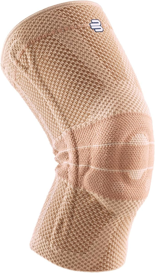 Bauerfeind - GenuTrain - Knee Brace - Targeted Support for Pain Relief and Stabilization of The Knee, Provides Relief of Weak, Swollen, and Injured Knees- Size 0 - Color Nature