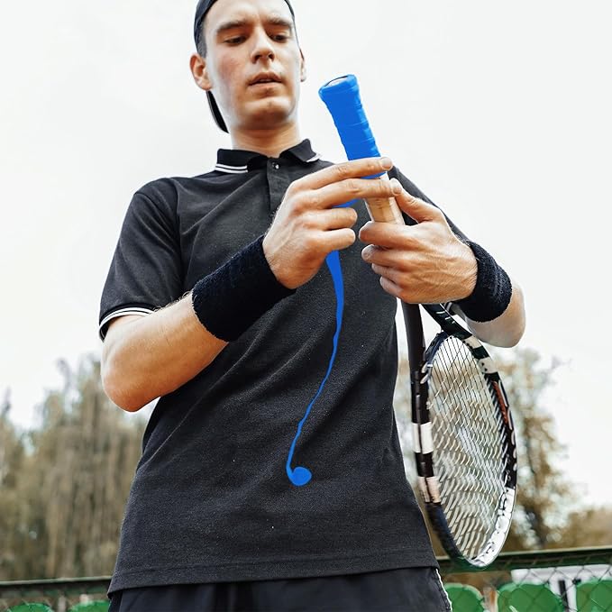 Jerify 24 Pieces Tennis Racket Grip Tape, Precut Badminton Racket Overgrips Tape with Velvety Comfort for Anti Slip and Absorbent Grip