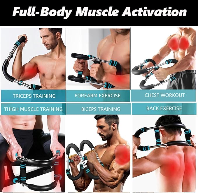 Twister Arm Trainer, Adjustable Resistance Twister Arm Exerciser Chest Exerciser for Men, Portable Chest Workout Equipment Arm Trainer for Men