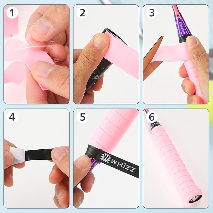 Jerify 24 Pieces Tennis Racket Grip Tape, Precut Badminton Racket Overgrips Tape with Velvety Comfort for Anti Slip and Absorbent Grip