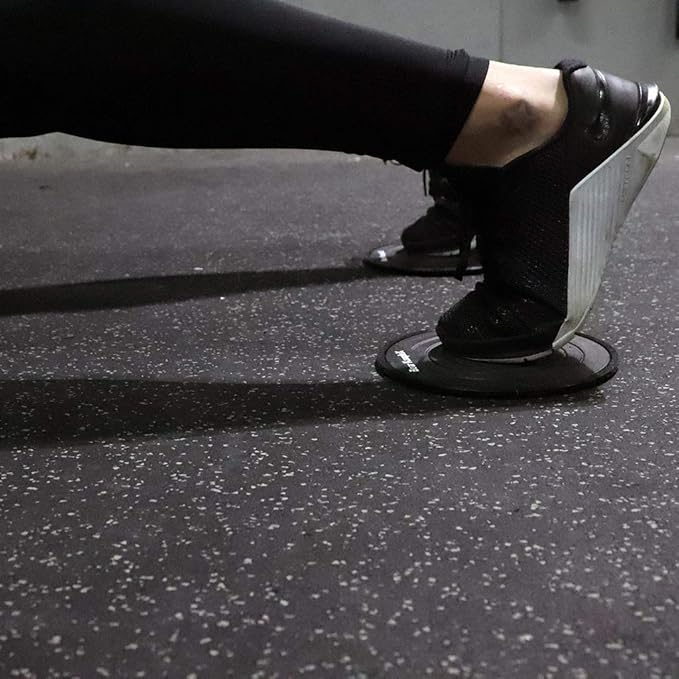 Bear KompleX Sliding Core Discs, 2-Pack Dual-Sided Fitness Sliders for Home Workouts, Exercise on Hardwood or Carpeted Surfaces, Strengthen Core and Improve Balance, Includes Home-Workout PDF