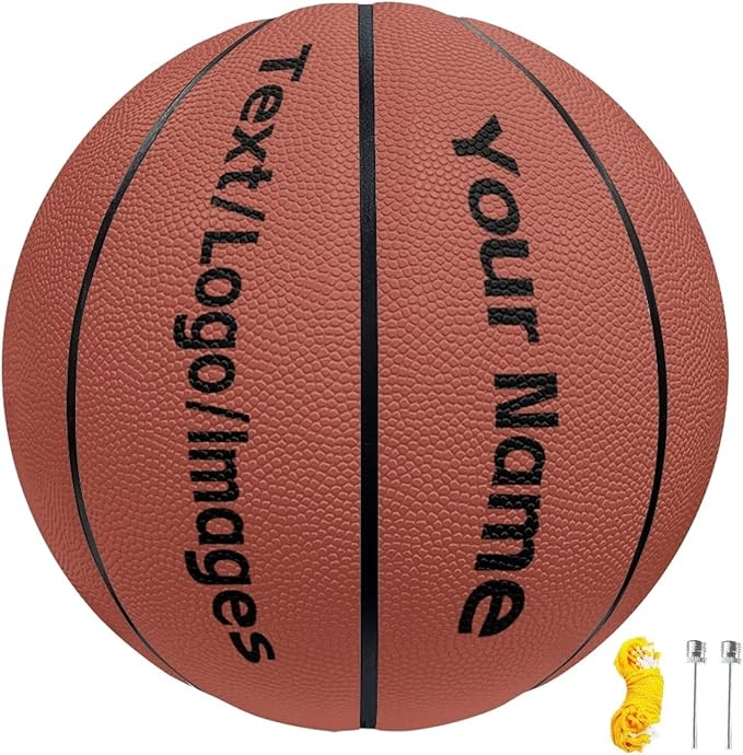 Personalized Basketball Leather Basketball Custom Basketball with Your Personalized Pictures Text Sports Equipment