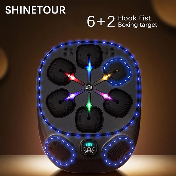 Smart Music Boxing Machine – LED Wall-Mounted Trainer for Speed, Agility & Fat Burning (Adults & Family)