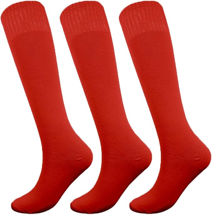 Fitliva Knee High Long Sports Socks Unisex Multicolor 3/6/12 Pairs