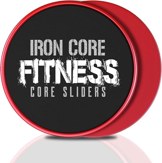Core Sliders for Working Out, Dual Sided Exercise Gliding Discs for Use on All Surfaces, Ultimate Core Trainer, Light and Portable, Gym & Home Total Body Workout Equipment