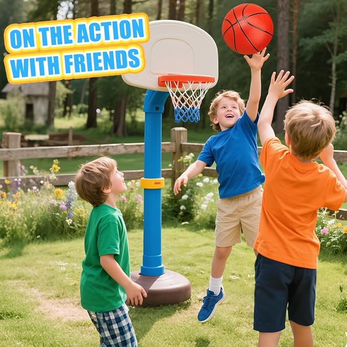 Dilabnba 8" Mini Rubber Replacement Basketballs for Basketball Hoop/Pool, Toddler Soft Beach Bouncy Ball Sports Party Game for Kids Adults, Junior Balls Indoor & Outdoor Arcades & Games (4PCS)