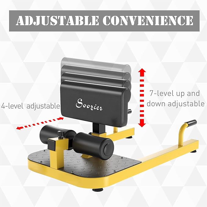 Soozier 3-in-1 Padded Push Up Sit Up Deep Sissy Squat Machine Home Gym Fitness Equipment