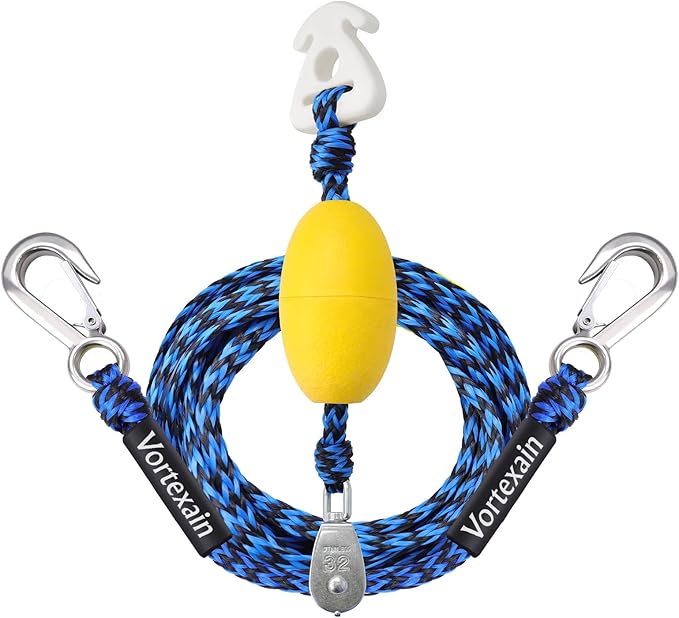 Boat Tow Rope with Stainless Steel, Ropes for Towable Tubes Jet Ski Accessories