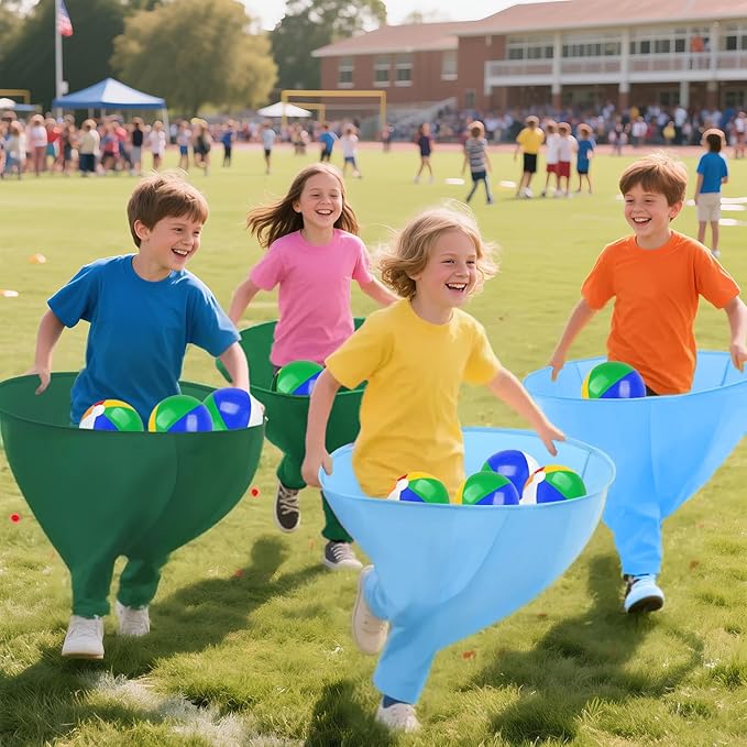 Granny Pants Yard Game Freaky Party Games Pants with Bouncy Balls and Air Pump Oversized Granny Pants Outdoor Game for Adults and Family Interactive Throwing Game for Group Gatherings