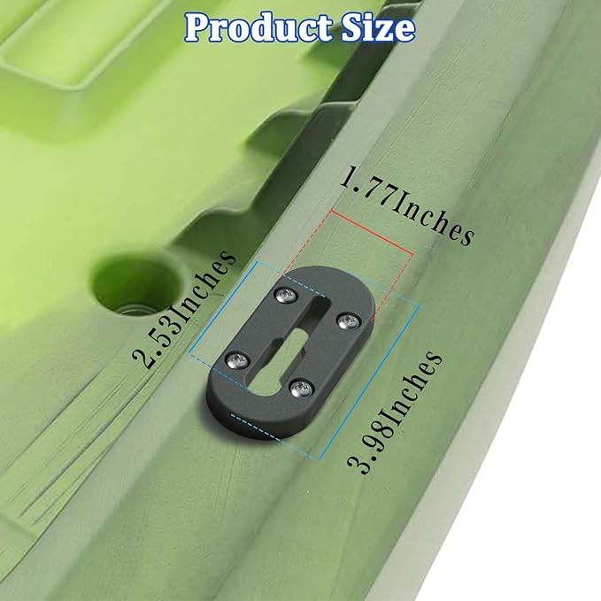 Kayak Track, Kayak Low Profile Track, Kayak Rail, Kayak Accessories Mount Track, Kayak Gear Track for Fishing Rod Holder, Fish Finder, Cup Holder, Anchor Cleats