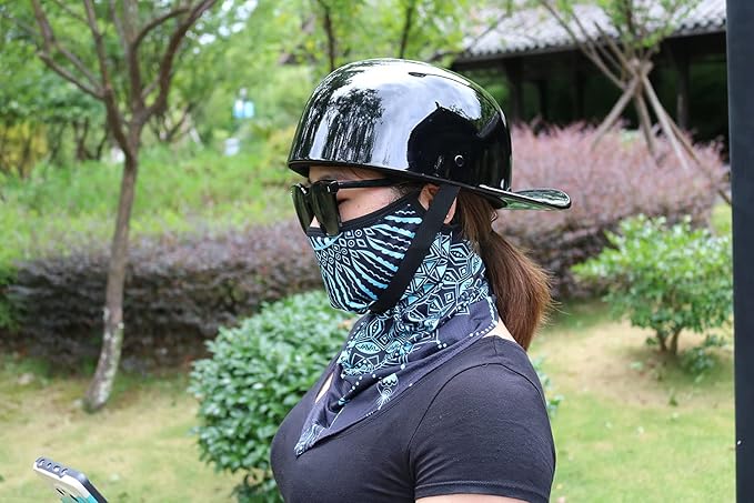 Vintage Open Face Motorcycle Helmet Retro Baseball Cap Half Helmets Women Men for Scooter Moped Cap Street Cruiser Jet - DOT Certified