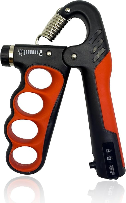 Grip Strength Trainer, Hand Grip Strengthener, Forearm Strengthener, Adjustable Resistance 11 Lbs - 220 Lbs, Ergonomic Design