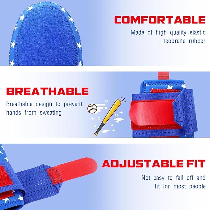 Baseball Sliding Mitt Universal Right or Left Hand, Baseball Sliding Glove with Adjustable Wrist Compression Strap