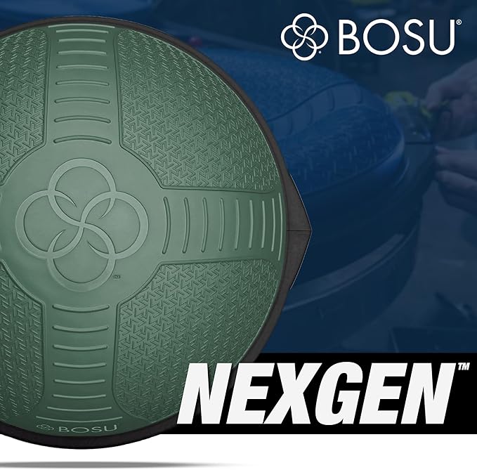 Bosu Half Ball Home Balance Exercise Trainer for Strength and Flexibility Workouts with Built to Last Burst Resistant Material and Hand Pump