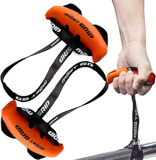 MOST Neutral Grip Pull Up Handles for Home Gym Workout, Ergonomic Pull Up Grips with Non-Slip for T-bar Row