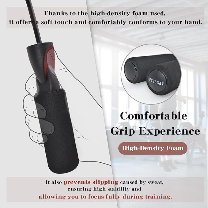 Speed Jump Rope Skipping - Blazing Fast Jumping Ropes - Endurance Workout for Boxing, MMA, Workout Equipment Martial Arts or Just Staying Fit Adjustable for Men, Women and Children