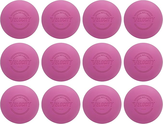 Velocity Lacrosse Balls - 1, 2, 3, 6, 12, 18, 24, 36, 60 and 120 Packs - for Practice, Official NFHS and College Approved Size