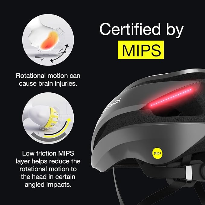Lumos Ultra Smart Bike Helmet | Customizable Front and Back LED Lights with Turn Signals | Road Bicycle Helmets for Adults: Men, Women