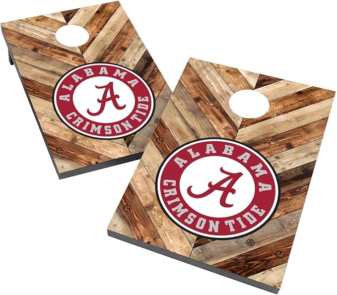 College Team Cornhole Boards, 2x4 Bag Toss Game Set, Officially Licensed Cornhole Game, Perfect for Tailgates