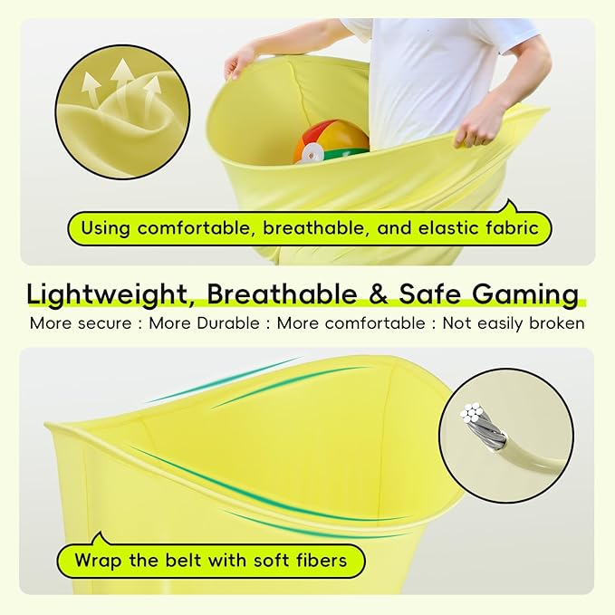 Granny Pants Yard Game,Granny Pants Outdoor Game for Adults with 8 Bouncy Balls and 1 Pump,Super Pants Challenge Games,Outdoor Party Games for Adults and Family Reunion Backyard Party