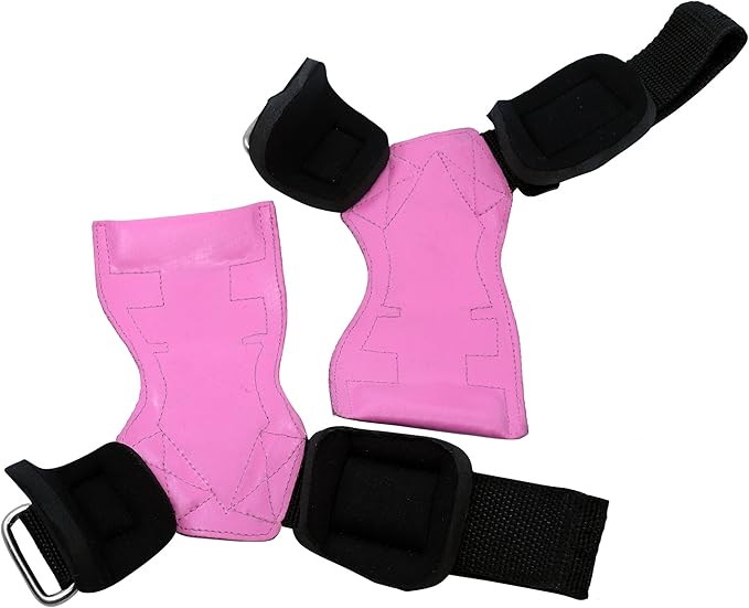 Lifting Grips PRO Weight Gloves Heavy Duty Barbell Gymnastics Straps Alternative to Power Hooks Deadlifts Adjustable Neoprene Padded Wrist Wrap