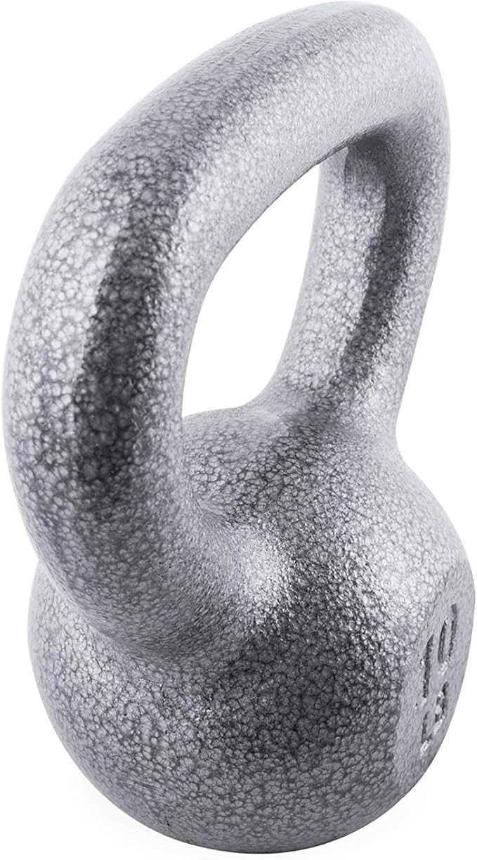 WF Athletic Supply Hammerstone Painted Cast Iron Kettlebells, Home & Gym Equipment, Great for Strength Training, Full Body Workout & Crossfit Training, Color & Size Options Available in 10-80 Pounds