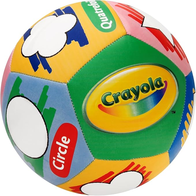Crayola Score N’ Explore Officially Licensed 5” Color Ball, Interactive Coloring Soccer Ball for Kids, Fun Learning Toy Activity Ball