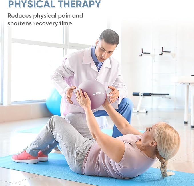 APEXUP Yoga & Pilates Ball - Anti Slip Heavy Duty Gym Ball for Fitness, Balance & Core Workout