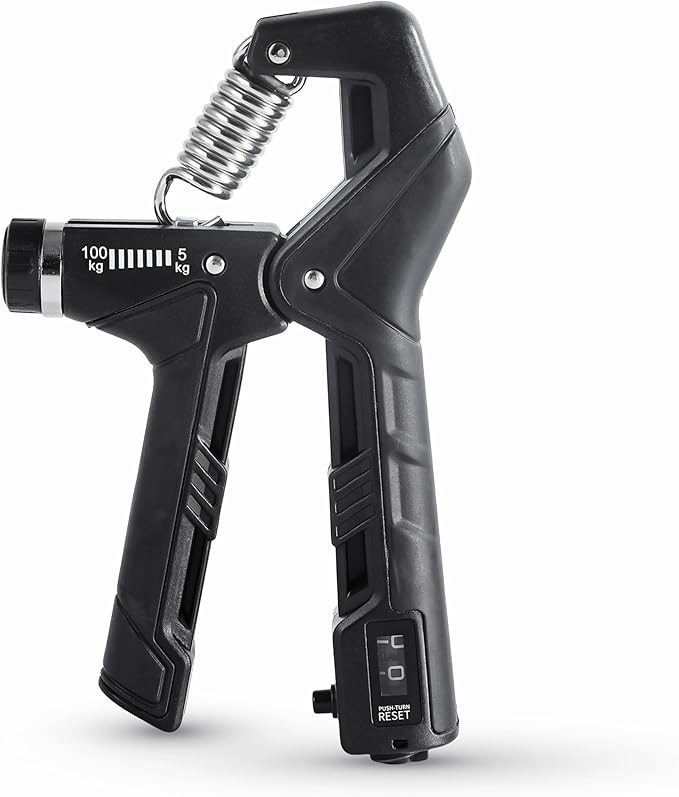 Hand Gripper Strengthener, Adjustable Resistance 22-220Lbs (10-100kg) Forearm Exerciser, Grip Strength Trainer for Muscle Building & Injury Recovery, Aerobic Hands