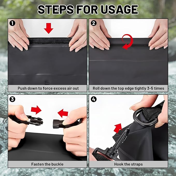 Waterproof Dry Bag,Sea Turtle Starfish Nautical Small Waterproof Backpack 2L/5L/10L/20L/30L/40L Floating Lightweight Bags for Kayaking, Boating, Fishing, Swimming Camping with Waterproof Phone Case