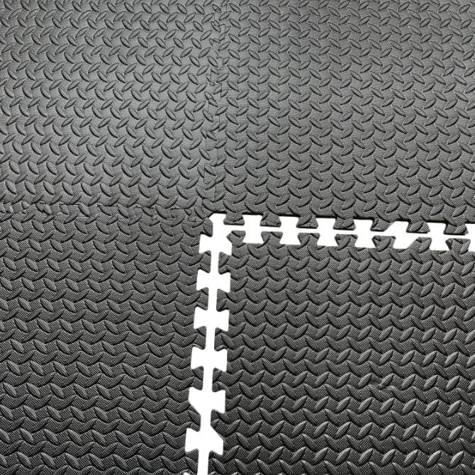 Home Gym Mat, Puzzle Exercise Mat, EVA Interlocking Foam Floor Tiles for Home Workout Equipment and Kids' Play Areas - Blue, 24 in x 24 in x ½ in - (Grey, 24 Pack, 96 SQ FT)