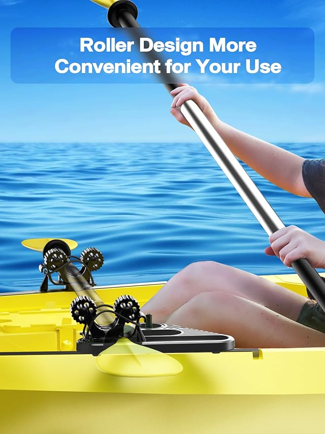 Doubleheader with Dual Kayak Paddle Holder, Multi-Functional Kayak Paddle Holder, Dual Head Kayak Track Mount Accessories with Two Security Tethers - Kayak Oar/Fishing Net/Gaff Holder for Fishing