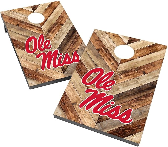College Team Cornhole Boards, 2x4 Bag Toss Game Set, Officially Licensed Cornhole Game, Perfect for Tailgates