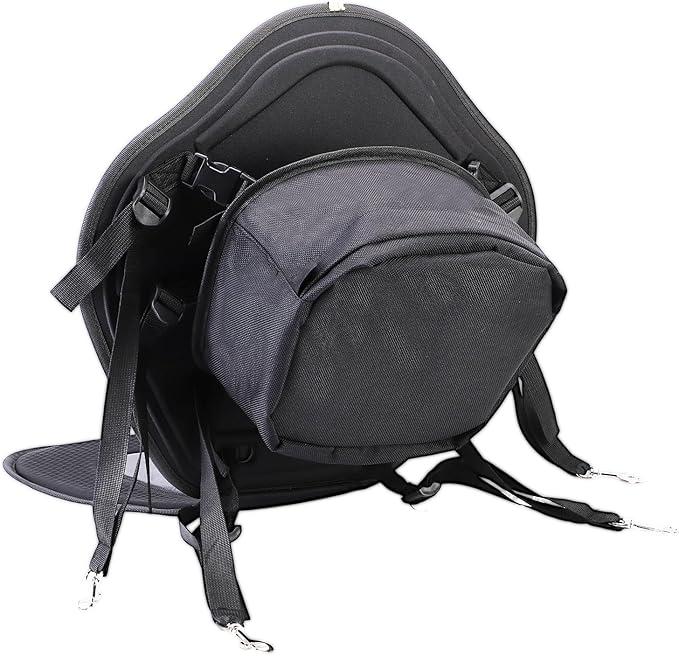 Deluxe Kayak Seat Cushion with Adjustable Backrest, Universal Thicken Cushion for Inflatable Paddleboard, Canoe, Ocean Kayak