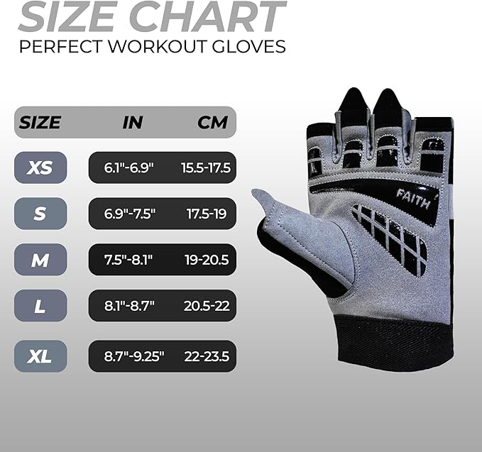 FIGHTSENSE Workout Gloves for Men and Women,Weight Lifting Gloves with Enhanced Grip,Padded Palm,Adjustable Wrist Straps and Breathable Design for Optimal Performance & Comfort in Gym