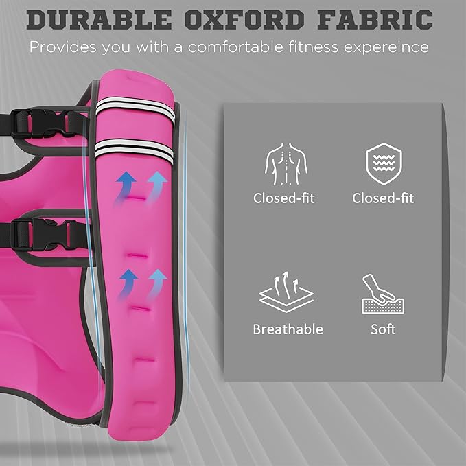 Soozier Body Weighted Vest with Pocket, Soft Skin-Friendly Weighted Workout Vest, Adjustable Weighted Running Equipment, 17.6 lbs.