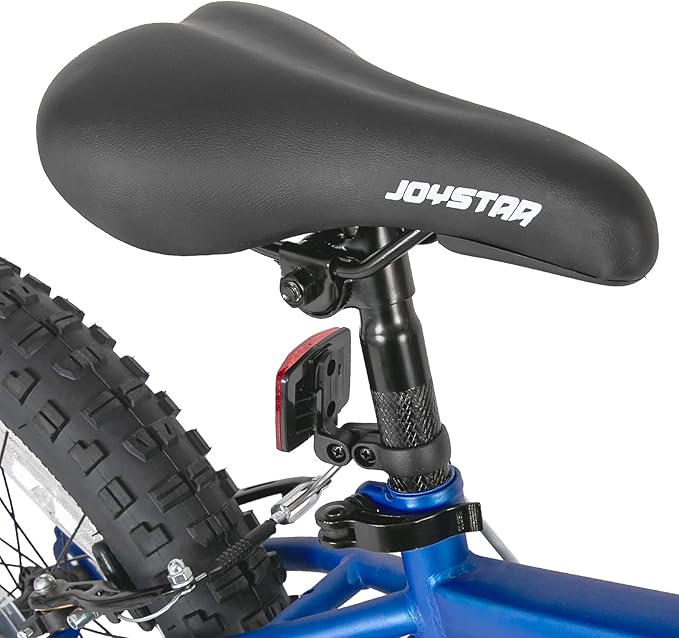 JOYSTAR 20 Inch Mountain Bike for Kids Ages 7-12 Year Old, 3-Inch Wide Knobby Tires, 7 Speed Shimano Drivetrain, Disc Brakes, Fat Tire Kids Bicycles for Boys Girls