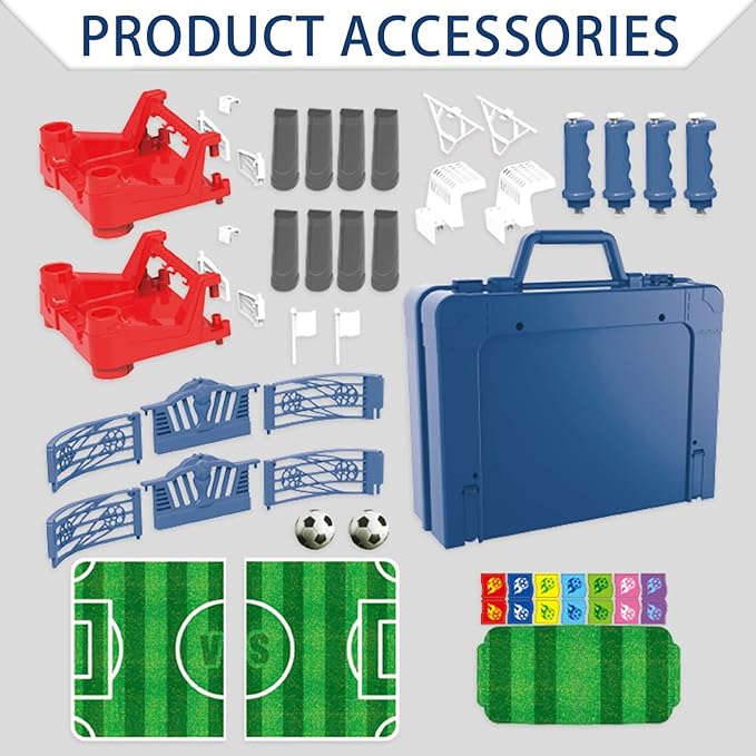 Football Table Interactive Game Soccer Games Table Foosball Table for Boys Kids Family Game Night Fun Mini Foosball Indoor Outdoor Party Games Toys Gifts