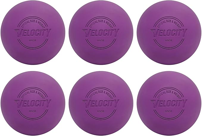 Velocity Lacrosse Balls - 1, 2, 3, 6, 12, 18, 24, 36, 60 and 120 Packs - for Practice, Official NFHS and College Approved Size