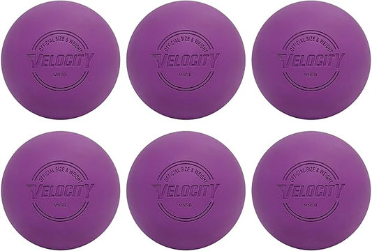 Velocity Lacrosse Balls - 1, 2, 3, 6, 12, 18, 24, 36, 60 and 120 Packs - for Practice, Official NFHS and College Approved Size